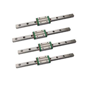 Miniature Linear Sliding Guideway Rail 4Pcs MGN12 MR12 5.91 inch / 150mm + 4Pcs MGN12-H Type Linear Slider Carriage Block for CNC Machine