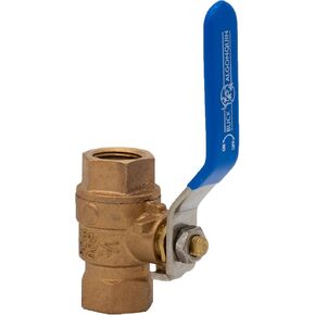 Buck Algonquin | 1/2" Low Profile Bronze Full Flow Ball Valve with Stainless Steel Vinyl-Coated Handle | MPN: 00BBV50LP | Hydrasearch