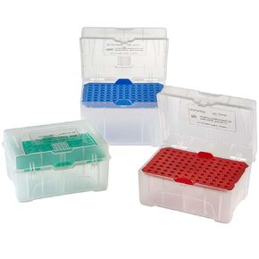 Empty Racks for 200ul Diamond PosiStop LTS Compatible Pipette Tips, Green Tray, Box/10