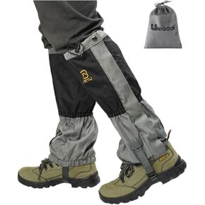 Adjustable Leg Gaiters,Snow Boot Guard Gators,Shoe Gaiters,Waterproof Hiking Gaiters for Hunting,Running,Snow,Mountain Climbing,Yard Work