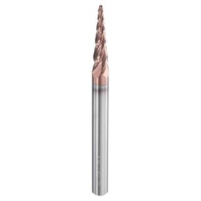 HARFINGTON Ball Nose End Mill 4 Flute 1/16" Diameter 1/4" Shank Tungsten Carbide Uncoated Spiral CNC Router Bits 1" Cutting Length Single End Ball for Carving Engraving Grinding