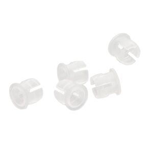5mm LED Lamp Holder, 200PCS 5mm LED Holders Flat Buckle Light Emitting Diode Clips Plastic Mounting Holder Panel Display Mount LED, Light sockets (White)