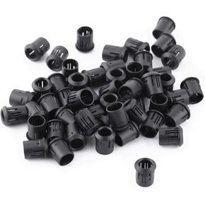 FTVOGUE 50Pcs Light Holder Shell Plastic Lamp Socket Diode Holder Shell Clip Bezel Mount 3mm 5mm 8mm 10mm LED Holders Panel Display Black (8mm)