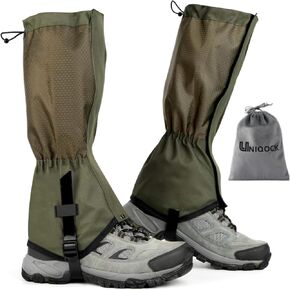 Adjustable Snake Gaiters for Men Women,Snow Boot Guard Gators,Shoe Gaiters,Waterproof Hiking Gaiters for Hunting,Running,Snow,Mountain Climbing,Yard Work