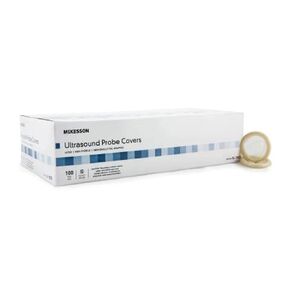McKesson 16-1003 Ultrasound Probe Cover, Straight-Walled, Smooth Surface, Round-Ended, Non-sterile, 1.25" D x 8" L, 8" Length (Pack of 100)
