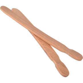 Rhythm Bones Wooden Sticks Hand Percussion Musical Spoons Claves Seasoned Rosewood - 9 inch Pair (Curved - Pair)