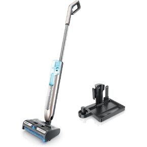 Shark HydroDuo with Dirt-Reveal Technology, Cordless, Everyday Hard Floor Cleaning System, Wet & Dry Debris Pickup, Mops & Scrubs All at Once, Hardwood, Tile, Laminate & Stone, Stone Metallic, WW201