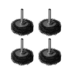 Z&Q LABOR Wire Wheel Cup Brush Set,0.012-Inch Coarse Crimped Carbon Steel,Die Grinder Wire Brush for Drill,1/4In Hex Shank for Rust Removal, Corrosion and Scrub Surfaces (24 Pack)