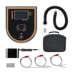 Inkbird WiFi & Bluetooth BBQ Temperature Controller ISC-007BW Kit, Automatic Smoker Fan Controller Grill Thermometer with 3 Probes for Big Green Egg, Kamado, WSM, Kettle, Akorn - Storage Carrying Case