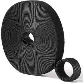 3/4in x 36ft | Hook and Loop Straps Heavy Duty | Double Sided Self-Gripping Strips | Reusable Multi-Purpose Wrap Roll for Home, Office, Data Center, and More