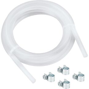 1/4 Inch ID Silicone Tubing, Flexible Clear Plastic Silicone Hose 1/4" ID x 3/8" OD 10 Ft Length, High Temp Food Grade Silicone Rubber Tubing Pure Silicone Hose Tube for Home Brewing Wine Making etc