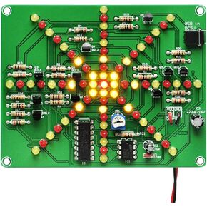 Gikfun Electronic LED Flashing Lights Soldering Practice Board PCB DIY Kit EK1874