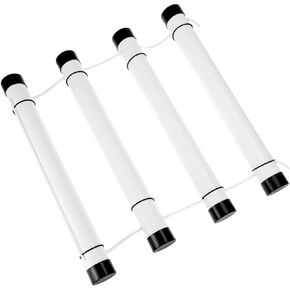QWORK PVC Scuba Diving Dive Cylinder Tank Rack Holder with 3 Tubes (20-Inch Length, 2-Inch Diameter) - Prevents Tanks from Rolling in Car