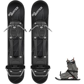 Skiskates - Short Mini Ski Skates for Snow | Skating Skis Snowblades Skiboards | Ice Skates for Snow | Shortest Skis Ever