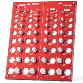 Thread Checker, 38 Nut and Bolt Thread Checker, Bolt Size and Thread Gauge 21 Standard & 17 Metric, Thread Pitch Gauge, Wall-Mountable Bolt Thread Identifier Gauge with Inch & CM Ruler