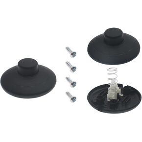 4 PCS Foot Switch for Floor Lamp Foot Pedal Swith Replacement Inline Switch for Lamp Cord Step ON Off Spring Push Button, for Control Floor Lamp Extension Cord Parts