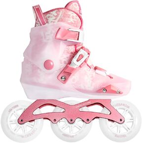 Inline Skates for Women Adult and Girls, Adjustable Outdoor Roller Skates with 3 110CM Wheels