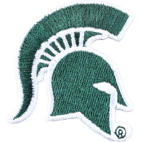 Michigan State Spartans Helmet Logo Iron On Embroidered Patch Small