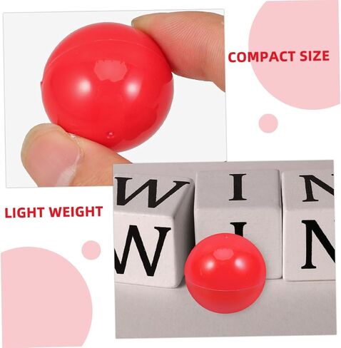 25pcs Balls Plastic Hollow Bingo Balls Open Ball Game Balls Props Raffle Drawing Balls Party Game Balls Funny Balls Bingo Balls Lotterys Ball Small Balls Sphere Pvc in Kuwait
