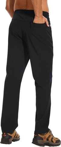 TACVASEN Mens Casual Pants Lightweight Quick Dry Stretch Water Resistant Joggers with Pockets Hiking Athletic Workout in Kuwait