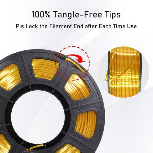 Shiny Silk Gold Silver Copper PLA Filament Bundle, 1.75mm 3D Printer Filament, Each Spool 0.5kg, 3 Spools Pack, with One 3D Printer Remove or Stick Tool MIKA3D in Kuwait
