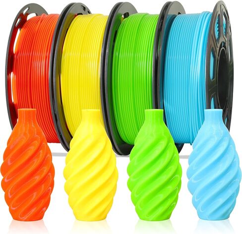 Shiny Silk Gold Silver Copper PLA Filament Bundle, 1.75mm 3D Printer Filament, Each Spool 0.5kg, 3 Spools Pack, with One 3D Printer Remove or Stick Tool MIKA3D in Kuwait