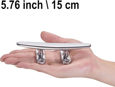 Boat Cleat Open Base Boat Cleat, Dock Cleat All 316 Stainless Steel Boat Mooring Accessories, Free Installation Accessories Screws(4/5 /6/8 inch) in Kuwait