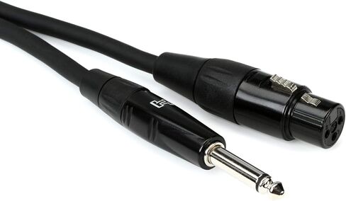 Hosa HMIC-010HZ Pro Microphone Cable, REAN XLR3F to 1/4 in TS, 10 ft in Saudi Arabia