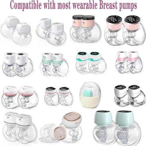 S9/S12/S9pro/S12pro Duckbill Valve and Silicone Diaphragm, Compatible with NaNaLazy/TSRETE/momcozy, Wearable Breast Pump Replacement Parts Accessories (4 Piece Set) in Kuwait