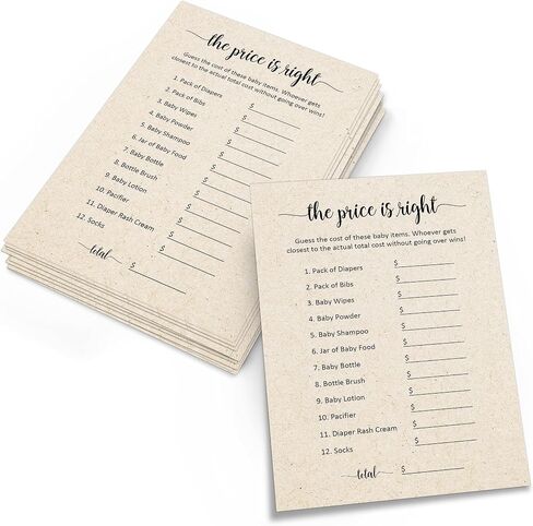 321Done Advice and Wishes for The Parents-to-Be Cards, Made in USA - 4x6 Tan, Fun Baby Shower Game Ideas, Gender Reveal Party Keepsake - Set of 50 in Saudi Arabia