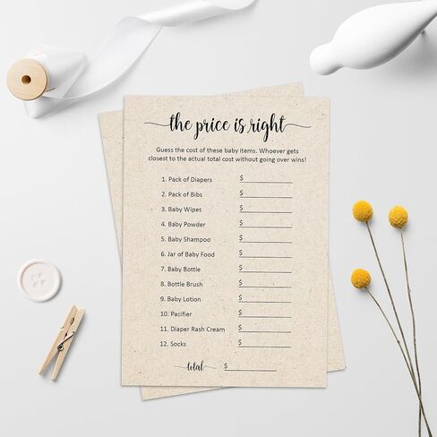 321Done Advice and Wishes for The Parents-to-Be Cards, Made in USA - 4x6 Tan, Fun Baby Shower Game Ideas, Gender Reveal Party Keepsake - Set of 50 in Saudi Arabia