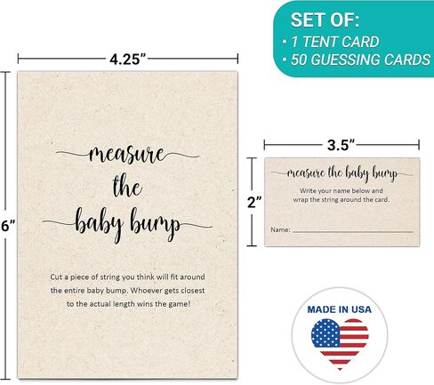 321Done Advice and Wishes for The Parents-to-Be Cards, Made in USA - 4x6 Tan, Fun Baby Shower Game Ideas, Gender Reveal Party Keepsake - Set of 50 in Saudi Arabia