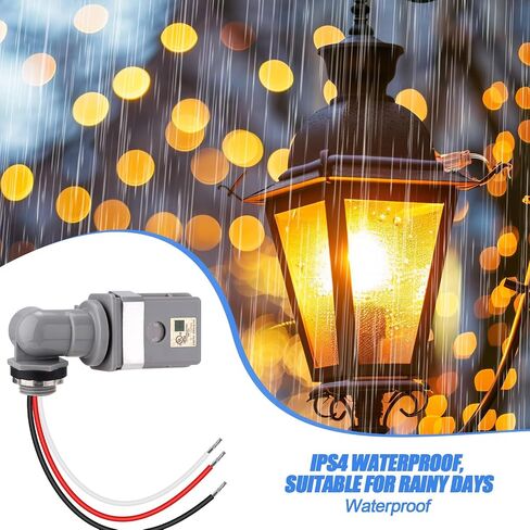 2 Packs Swivel Mount Photocontrol Outdoor Photocell Sensor with Stem, Photo Cell Sensor for Outdoor Lights Dusk to Dawn Sensor Photoelectric Switch for Back Yard Lightening in Saudi Arabia