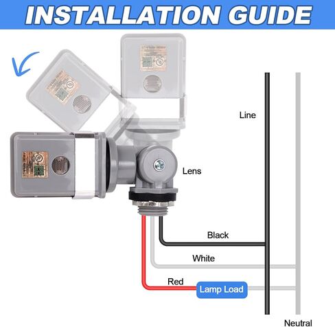 2 Packs Swivel Mount Photocontrol Outdoor Photocell Sensor with Stem, Photo Cell Sensor for Outdoor Lights Dusk to Dawn Sensor Photoelectric Switch for Back Yard Lightening in Saudi Arabia