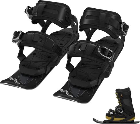 Skiskates - Short Mini Ski Skates for Snow | Skating Skis Snowblades Skiboards | Ice Skates for Snow | Shortest Skis Ever in Saudi Arabia
