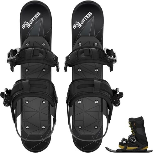 Skiskates - Short Mini Ski Skates for Snow | Skating Skis Snowblades Skiboards | Ice Skates for Snow | Shortest Skis Ever in Saudi Arabia