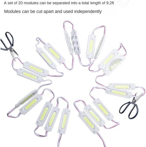 JORAY DC 12V وحدة LED حمراء MAX2.5W نافذة واجهة المتجر حقن IP67 CRI 90 ضوء لصندوق الإعلانات (أحمر) in Saudi Arabia