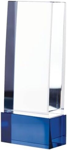 Customizable Crystal Award, 5.75" Engraved Achievement Sapphire Lux Crystal Award in Saudi Arabia