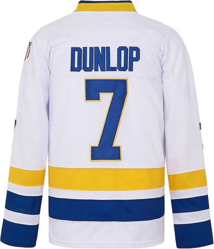 Mens Ice Hockey Jersey #7 Reggie Dunlop 90s Hiphop Party Costume Shirts in Saudi Arabia