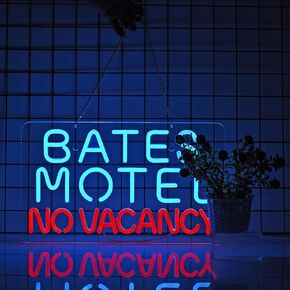 Bneonate LED Neon Sign, Dimmable Motel Neon Signs for Wall Decor, USB Powered No Vacancy Neon Light for Beer Pub Club Office Party Art Lights