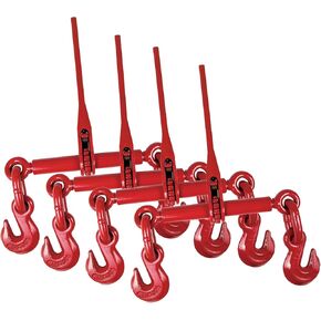 Eisen EI004 4 Pack Ratchet Load Binders 1/2-5/8 for Chain Binders Tie Down, Heavy Duty Load Binders Cargo Flatbed Trailers