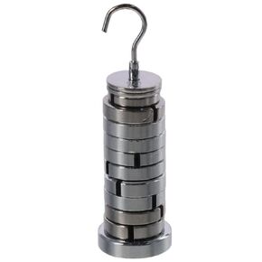 Slotted Weight Set Silver Durable Premium Brass Removable Weights High Quality Lab Slotted Mass Set Physics Laboratory Work
