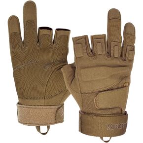 Seibertron Men Or Women XXS to XXL Fingerless/Half Finger Sports Outdoor Tactical Gloves