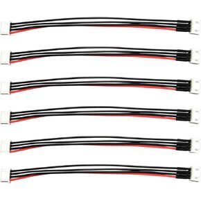 5pcs JST-XH 6S 8"/20cm 22awg LiPo Battery Balance Charging Extension Wire Cable for RC Quadcopter Lipo Battery Charger(W66-5 (JST-XH 6S)
