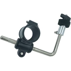 Drum Rack Mounting Clamp with L Shaped Cymbal Arm Mount Attachment, 1.45inch Drum Rack Tube Clip Percussion Cymbal Mount Holder Bracket for Electronic Drum Kit