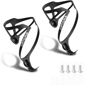 Full Carbon Fiber Bike Water Bottle Holder, Ultra-Light Water Bottle Cage for Bike, High Strength Durable Carbon Cup Holder for Bike, Road Bike, Mountain Bike, Electric Bike (2pack)