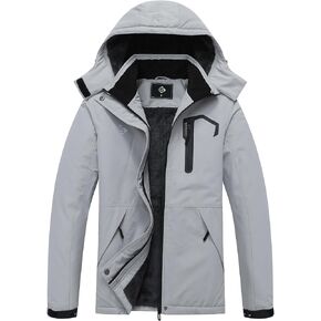SUOKENI Women's Waterproof Ski Jacket Warm Winter Coat Snowboard Rain Jacket Hooded Windbreaker