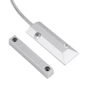 Magnetic Reed Switch Surface Mount Wired Door Contact Sensor Alarm Magnetic Reed Switch Window Security White Contact Switch Sensor