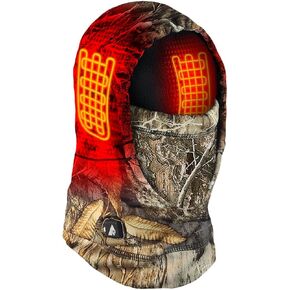 ActionHeat 5V Battery Heated Hunting Fleece Balaclava – 5-in-1 Unisex Facemask and Electric Scarf – Up to 130°F Warmth