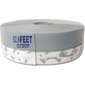 32.8 Feet Door Weather Stripping Door Seal Strip Window Seal Silicone Sealing Tape for Door Draft Stopper Adhesive Tape for Doors Windows and Shower Glass Gaps,Silicone Seal Strip